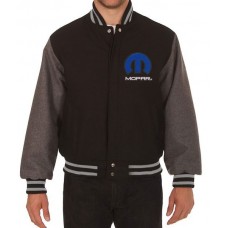 Dodge Mopar Black and Grey Varsity Wool Jacket